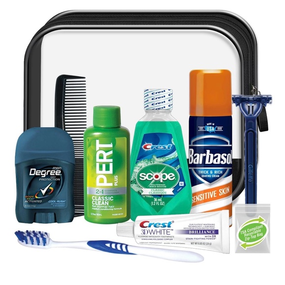 NWOT 10pc Men’s Getaway Travel Kit. Never opened or used. Everything in it 😊 - Picture 2 of 5